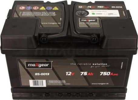 Maxgear 85-0013 - Startera akumulatoru baterija www.autospares.lv