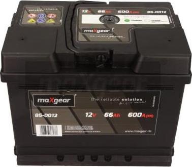 Maxgear 85-0012 - Startera akumulatoru baterija www.autospares.lv