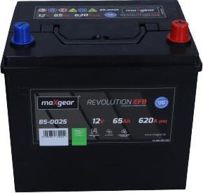 Maxgear 85-0025 - Startera akumulatoru baterija www.autospares.lv