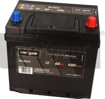 Maxgear 85-0021 - Startera akumulatoru baterija www.autospares.lv