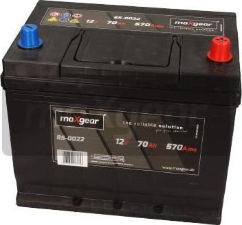 Maxgear 85-0022 - Startera akumulatoru baterija www.autospares.lv