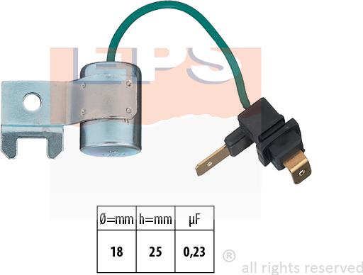 MDR EPS-1106 257 - Kondensators, Aizdedzes sistēma www.autospares.lv