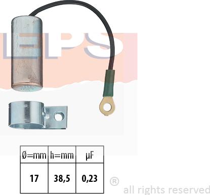 MDR EPS-1115 023 - Kondensators, Aizdedzes sistēma www.autospares.lv