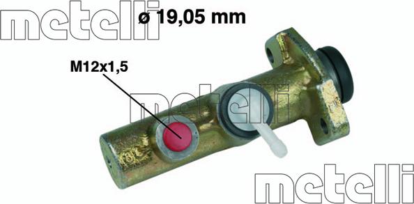 Metelli 05-0015 - Galvenais bremžu cilindrs www.autospares.lv