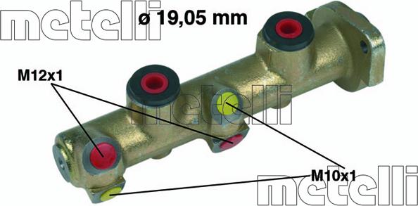 Metelli 05-0077 - Galvenais bremžu cilindrs www.autospares.lv