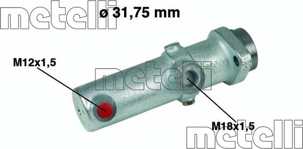 Metelli 05-0151 - Galvenais bremžu cilindrs www.autospares.lv