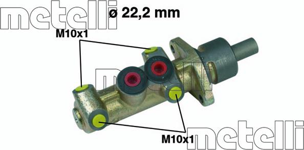 Metelli 05-0243 - Galvenais bremžu cilindrs www.autospares.lv