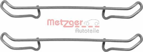 Metzger 109-1056 - Piederumu komplekts, Disku bremžu uzlikas www.autospares.lv