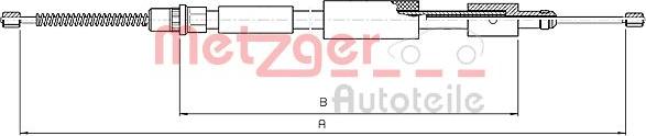 Metzger 10.4574 - Trose, Stāvbremžu sistēma www.autospares.lv