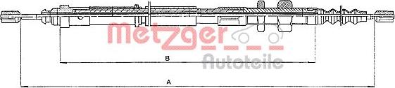 Metzger 10.4652 - Trose, Stāvbremžu sistēma www.autospares.lv
