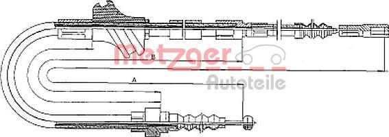 Metzger 10.4094 - Trose, Stāvbremžu sistēma www.autospares.lv