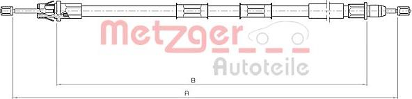 Metzger 10.5971 - Trose, Stāvbremžu sistēma www.autospares.lv