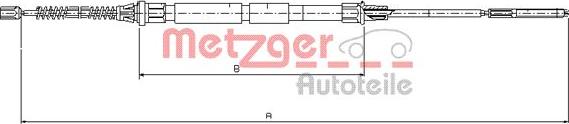 Metzger 10.7431 - Trose, Stāvbremžu sistēma www.autospares.lv