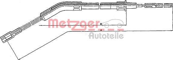 Metzger 10.702 - Trose, Stāvbremžu sistēma www.autospares.lv