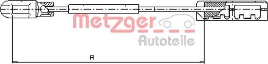 Metzger 11.5935 - Trose, Stāvbremžu sistēma www.autospares.lv