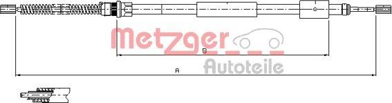 Metzger 11.604 - Trose, Stāvbremžu sistēma www.autospares.lv