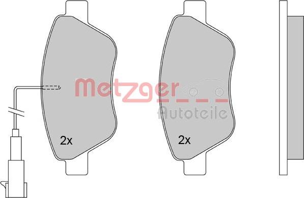 Metzger 1170117 - Bremžu uzliku kompl., Disku bremzes www.autospares.lv