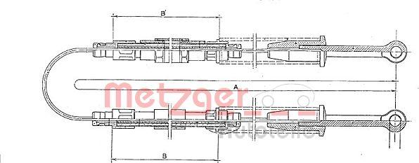 Metzger 321.5 - Trose, Stāvbremžu sistēma www.autospares.lv