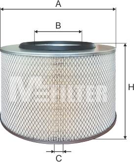 Mfilter A 330 - Gaisa filtrs www.autospares.lv