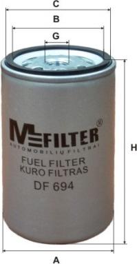 Mfilter DF 694 - Degvielas filtrs www.autospares.lv