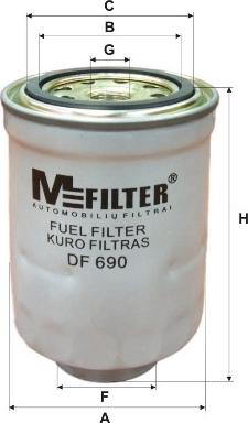 Mfilter DF 690 - Degvielas filtrs www.autospares.lv