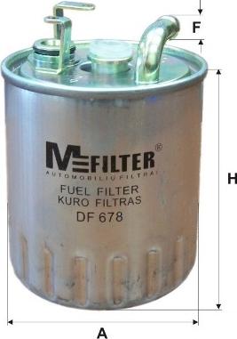 Mfilter DF 678 - Degvielas filtrs www.autospares.lv