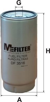Mfilter DF 3516 - Degvielas filtrs www.autospares.lv