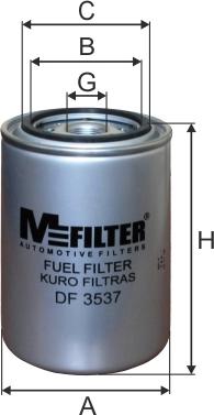 Mfilter DF 3537 - Degvielas filtrs www.autospares.lv