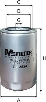 Mfilter DF3524 - Degvielas filtrs www.autospares.lv