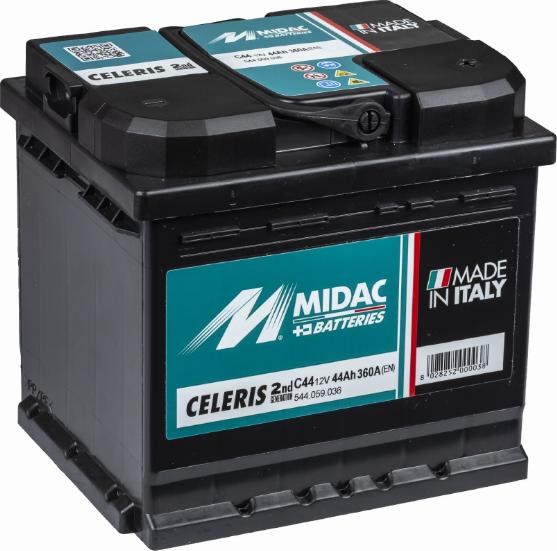 MIDAC C44 - Startera akumulatoru baterija www.autospares.lv