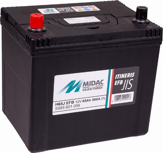 MIDAC IT65J EFB - Startera akumulatoru baterija www.autospares.lv