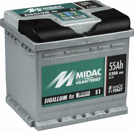MIDAC S1 - Startera akumulatoru baterija www.autospares.lv