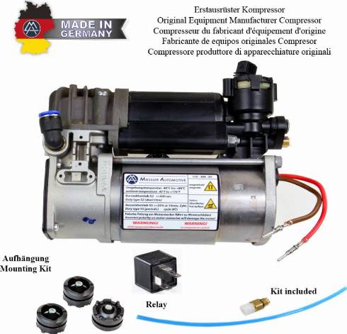 MiesslerAutomotive K000-W1OE-DIS2 - Kompresors, Pneimatiskā sistēma www.autospares.lv