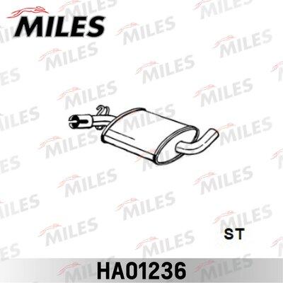 Miles HA01236 - Vidējais izpl. gāzu trokšņa slāpētājs www.autospares.lv