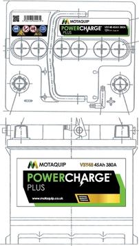 Motaquip VBY48 - Startera akumulatoru baterija www.autospares.lv