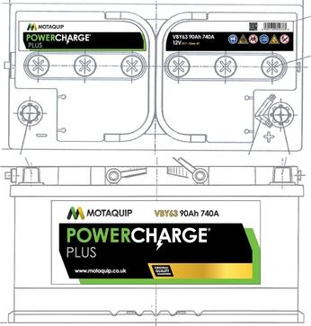 Motaquip VBY63 - Startera akumulatoru baterija www.autospares.lv