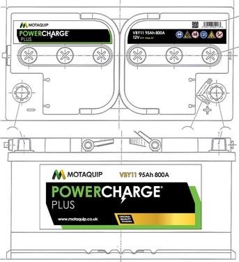 Motaquip VBY11 - Startera akumulatoru baterija www.autospares.lv