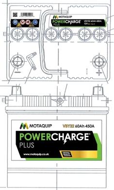 Motaquip VBY32 - Startera akumulatoru baterija www.autospares.lv