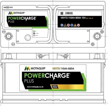 Motaquip VBY73 - Startera akumulatoru baterija www.autospares.lv