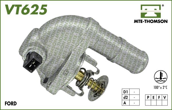 MTE-Thomson VT625.100 - Termostats, Dzesēšanas šķidrums www.autospares.lv