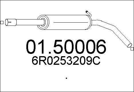 MTS 01.50006 - Vidējais izpl. gāzu trokšņa slāpētājs www.autospares.lv