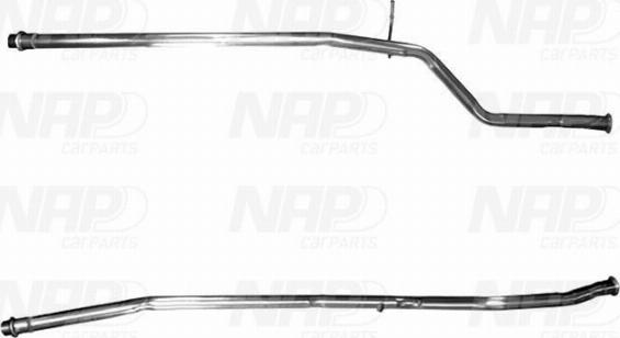 NAP CAC10134 - Izplūdes caurule www.autospares.lv