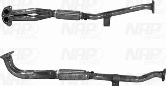 NAP CAF10186 - Izplūdes caurule www.autospares.lv