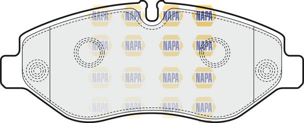 NAPA NBP1280 - Bremžu uzliku kompl., Disku bremzes www.autospares.lv