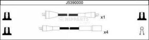 Nipparts J5390000 - Augstsprieguma vadu komplekts www.autospares.lv