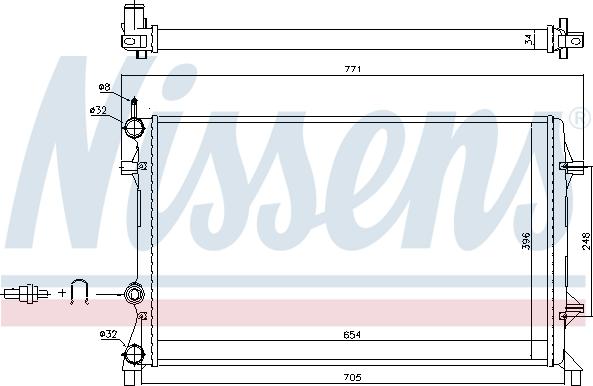 Nissens 65321 - Radiators, Motora dzesēšanas sistēma www.autospares.lv