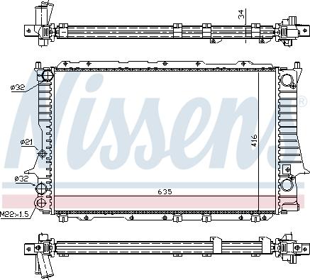 Nissens 698423 - Radiators, Motora dzesēšanas sistēma www.autospares.lv