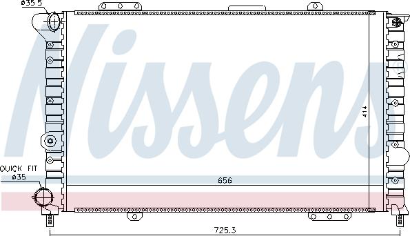 Nissens 690120 - Radiators, Motora dzesēšanas sistēma www.autospares.lv