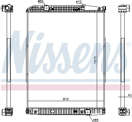 Nissens 627910 - Radiators, Motora dzesēšanas sistēma www.autospares.lv