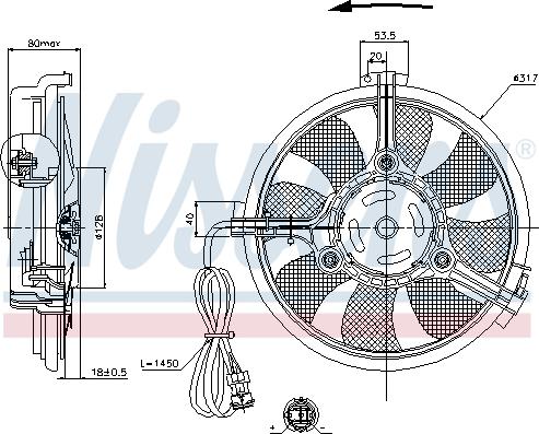 Nissens 85519 - Ventilators, Motora dzesēšanas sistēma www.autospares.lv